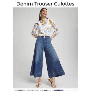 Sz 16 - Chicos Denim Trouser Culottes